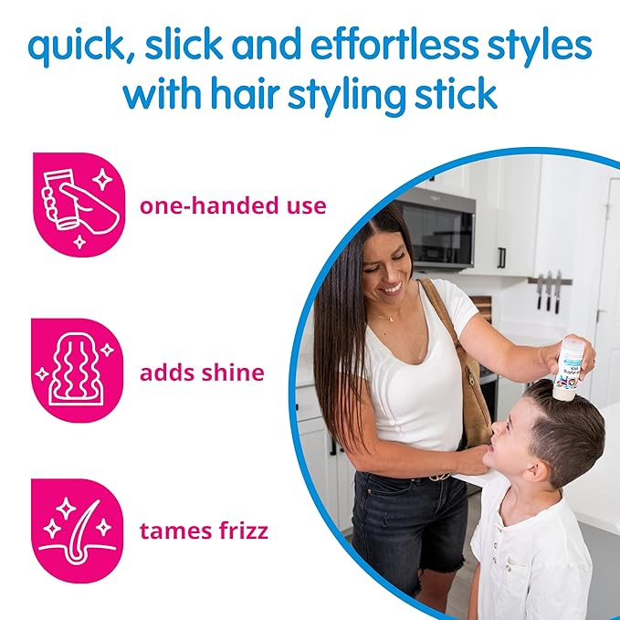 So Cozy Kids Hair Wax Stick, Easy & Quick Styling Wax Stick for Hair (2 Oz) Flyaway Hair Tamer, Slick Back & Shape with Precision, No Parabens, Sulfates, Synthetic Colors or Dyes