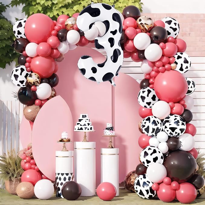 Cow Print Number 3 Balloon, Large 40 Inch Cow Number Birthday Balloons - Image 6