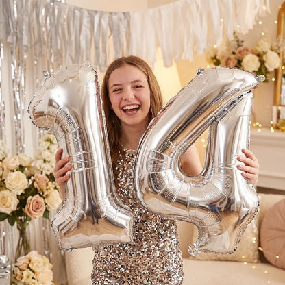 YPSelected 32 Inch Large Foil Helium Number Balloon Birthday Wedding Party 0-9 - Image 2