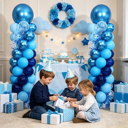 Blue Balloon Column Stand Kit Set of 2 - Image 2