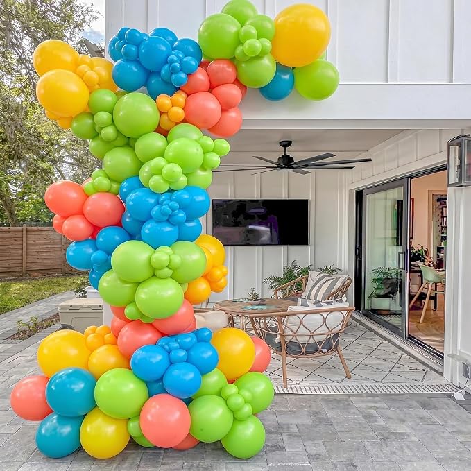 Blue Green Orange Balloons - Image 5