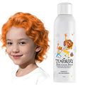 Orange Temporary Hair Color Spray for Kids, Silver Instant Colored Hair Dye Alternative for Boys Girls Teens Men Women, Quick Styling for Party Christmas Halloween, Disposable Washable, 150ml