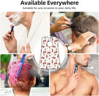 Beard Trimming Hair Catcher, Cartoon Fireman Red Fire Truck Shave Bib, Non-Stick Bib Apron Waterproof, Shaving Tool for Men for Husband Father’s Day