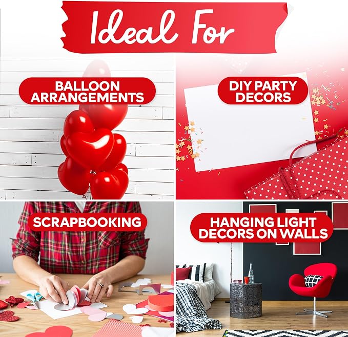 XFasten Balloon Glue Point Dots Clear, Balloons Arch Tape Adhesive | Craft Tape - Image 5