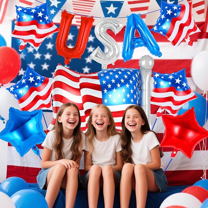23 Pcs 4th of July Balloons, Independence Day Decorations Balloons, USA - Image 4