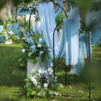 Wedding Arch Draping Fabric Backdrop Drapes 2 Panels, Baby Blue | 28.7"x20FT - Image 3
