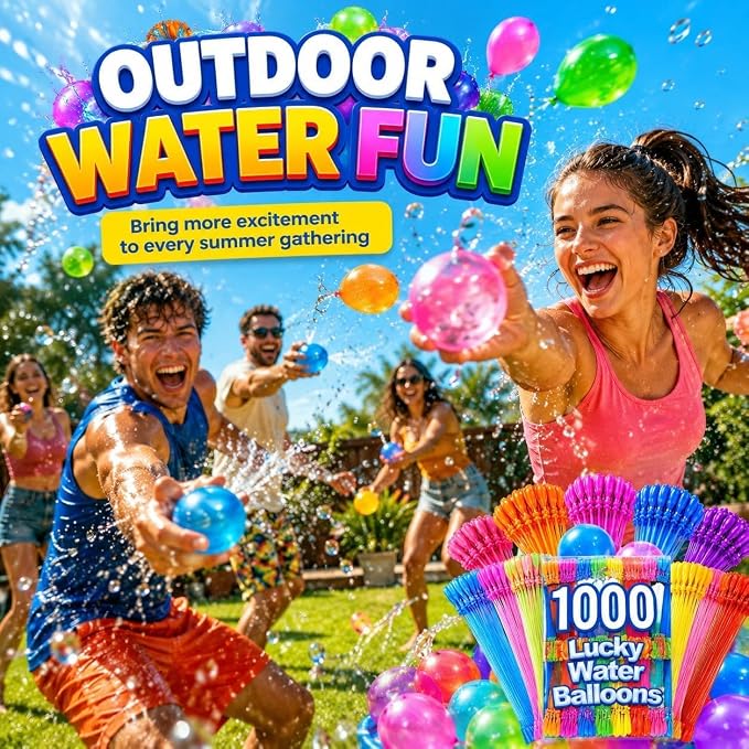 Water Balloons Quick Fill 1000 – 1000 Pack Self-Sealing Water Bombs, Easy Fast - Image 5