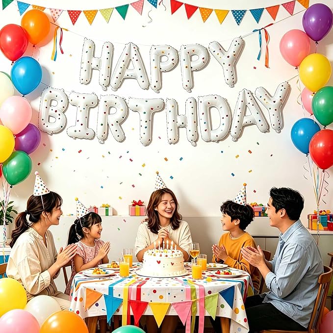 Happy Birthday Balloon Banner - Image 3