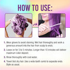 Punky Colour 3-in-1 Color Depositing Conditioner & Hair Cleanser - Purpledacious, Semi Permanent Hair Color Conditioner, Sulfate-Free Hair-Dye, 8.5 fl oz.