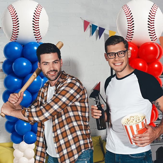 Gejoy 2 Sets Baseball Balloon Column Stand Kit - Image 3
