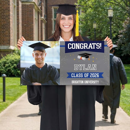 Graduation Banner, Personalized Class of 2026 Backdrop - Image 2