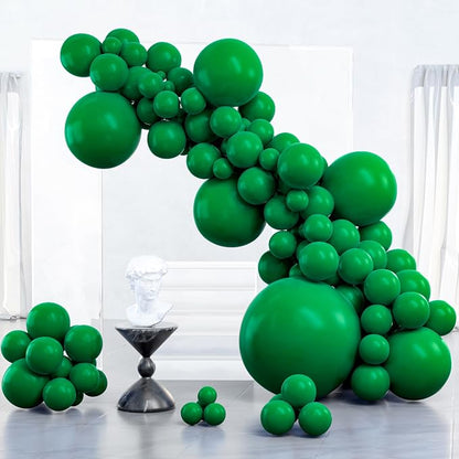 PartyWoo Dark Green Balloons 100pcs Emerald Hunter Forest Green Color | 36 18 by PartyWoo