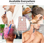 Beard Bib Apron for Men Shaving, Waterproof Non-Stick Hair Catcher with Suction Cups, Grooming Essential for Dad Husband, Japanese Cute Lucky Cat Pink Shave Bib