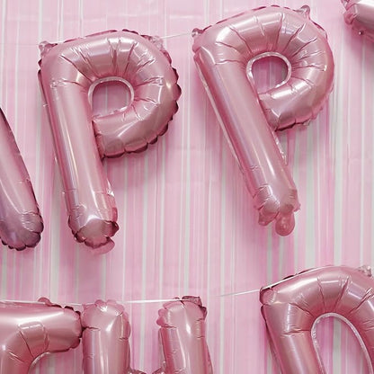 Metallic Pink Happy Birthdays Banner - Image 4