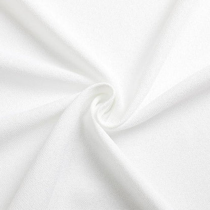 Tollpiz Linen Curtain Bedroom Rod Pocket Semi Sheer Curtains Burlap Light - Image 8