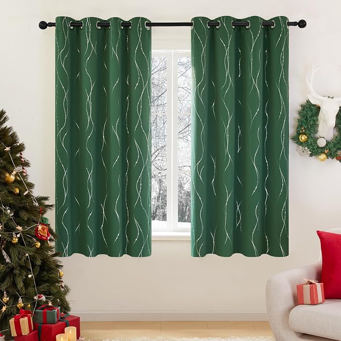 Deconovo Living Room Curtains 63 Inches Long, Thermal Insulated, Room Darkening by Unknown
