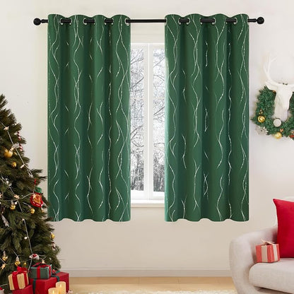 Deconovo Living Room Curtains 63 Inches Long, Thermal Insulated, Room Darkening by Unknown