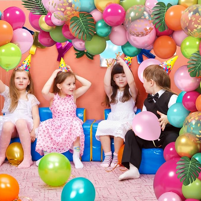 158Pcs Tropical Balloon Arch Garland Kit - Image 5
