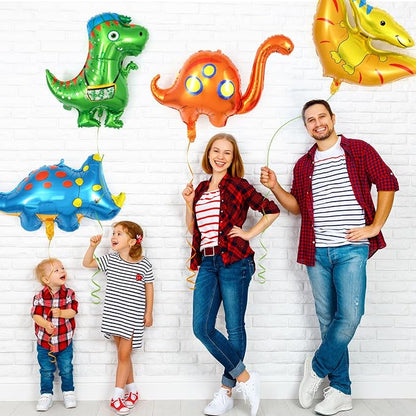 7 Pcs Dinosaur Balloons, Baby Dinosaur Foil Balloons, Giant Dino Animal Mylar - Image 6