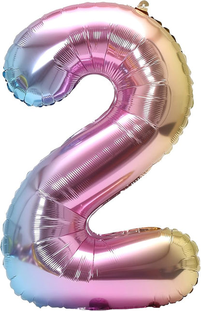 YPSelected 32 Inch Large Foil Helium Number Balloon Birthday Wedding Party 0-9 by YPSelected
