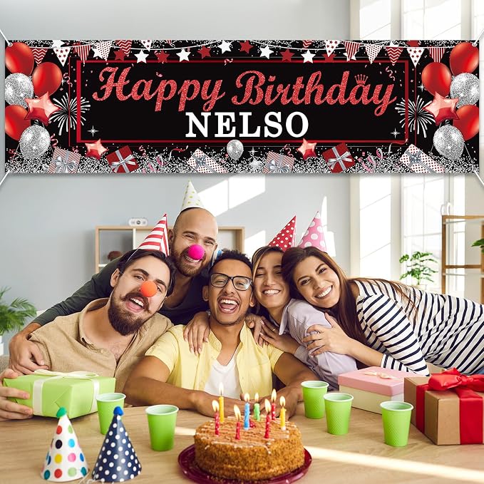 Lonfliness Personalized Birthday Banner Happy Birthday Party Decorations Custom - Image 5