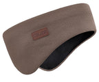 Winter Ear Warmer Headband for Men Women Double-Layer Knit Ear Muffs Cover with Fuzzy Lining for Running and Cycling (Brown, One Size)