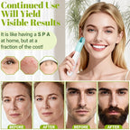 Derma Roller, TUMAKOU 10 in 1 Microneedle Roller Set for Face, Body, Scalp, Beard Hair, Microneedling Micro Needling Roller Kit for Women Men, with Storage Case & Face Ice Roller & Facial Brush(Green)