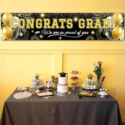 Class of 2026 Graduation Banner, Congrats Grad Yard Sign Outdoor Decoration - Image 5