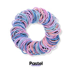 120 Pcs Small Hair Ties for Thin Hair & Kids - 1 Inch, 2mm No-Damage Elastic Bands in, Pastel