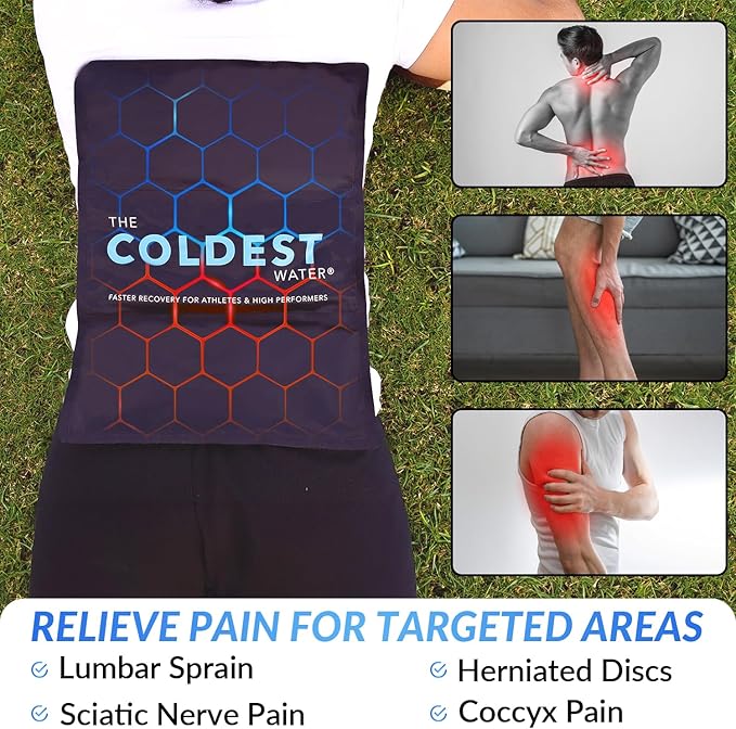Coldest Gel Ice Pack, Reusable Flexible Ice Packs for Injuries, Multipurpose Hot Cold Therapy for Knee, Arm, Shoulder, Back (11x14 Inch (Pack of 1))