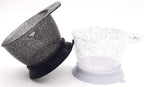 Colortrak Galaxy Glitter Bowls With Suction Cup Holder for Hair Coloring Process - Includes Removable Suction Rings for Functionality and Stability for Professionals and Stylists, 2-Pack