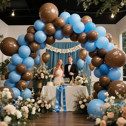 Brown Balloon Arch Kit 111Pcs 18 12 5 Inch Latex Party Balloons Garland - Image 5