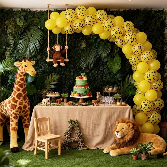 Gold Cheetah Print Balloons, 12 Inch Safari Animal Leopard Print Latex Helium - Image 5