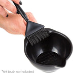 Hair Dye Bowl Set - 3 Black Hair Color Mixing Bowls with Measurements, Pour Spout, Handle & Combed Edge - Reusable Salon Hair Coloring Bowls for Professional or Home Use