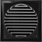 Repa Market 6 Inch Anthracite Dryer Vent Hood/Duct Cover for Walls or Ceiling/ABS Plastic Louvered Air Grille with Built-In Mesh Screen/Exhaust and Dryer Vent Covers for Indoor & Outdoor Use