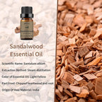 yethious Jasmine Chamomile Sandalwood Essential Oil Set Organic 100% Pure 3 Pack Chamomile Essential Oils for Aromatherapy & Diffuser