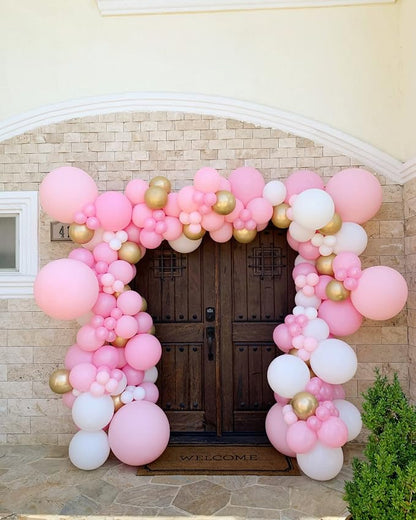 Voircoloria 105pcs Light Pink Pastel Pink Party Latex Balloons, 12inch | - Image 4