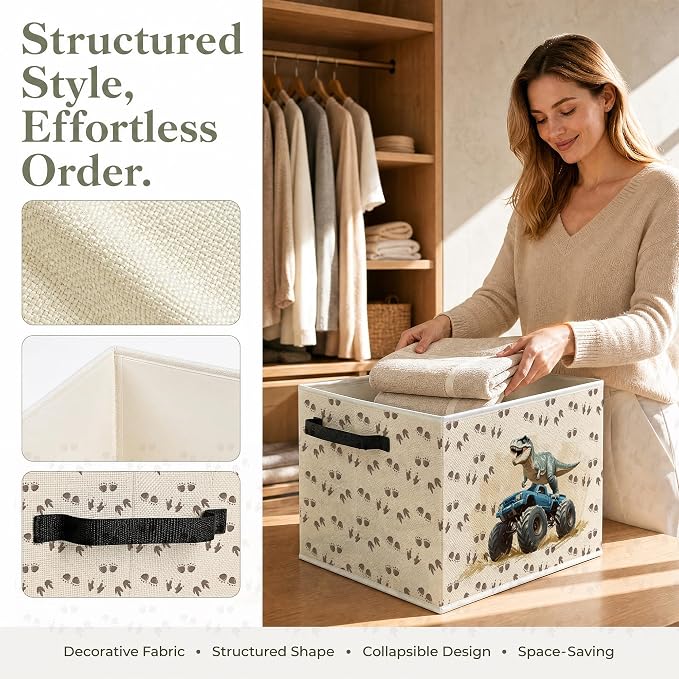 Dinosaur Nursery Foldable Storage Bins Box - Image 2
