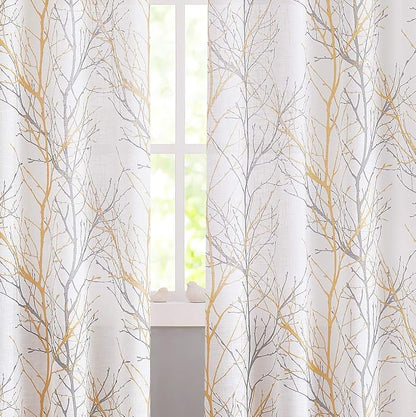 FMFUNCTEX Linen Semi Sheer Curtains - Image 6