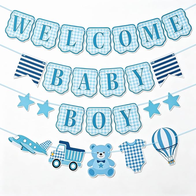 Baby Boy Baby Shower Banner by Unknown