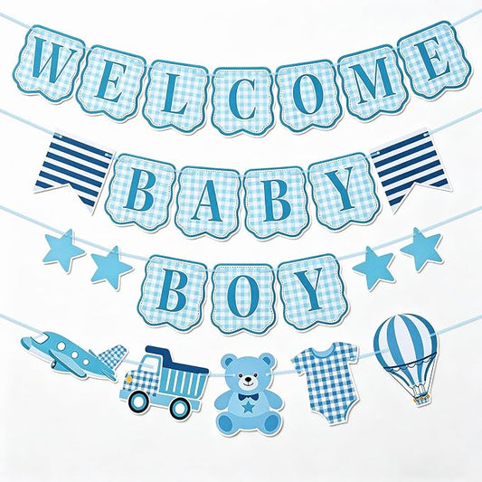 Baby Boy Baby Shower Banner by Unknown