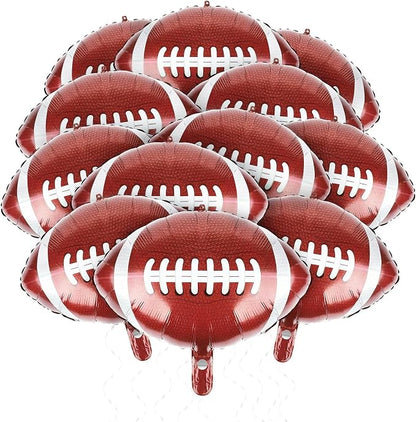 American Football Balloons 12pcs 20 inches Rugby Ball Balloon Football Party by Lukinuo