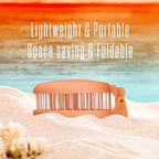 Mini Detangler Travel Hair Brush with Mirror, Makaron Hair Brushes for Women, Men and Kids, Unique 3D Flexible Design for All Hair Types, Styling Accessory, Travel Essentials for Women (PEACH FUZZ)