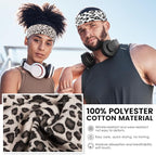 10 PCS Headbands for Women - Fashion Non Slip Cotton Headbands for Women and Men Perfect for Sports and Outdoor Activities in Summer,Including Running, Yoga, Cycling, Gym Workouts