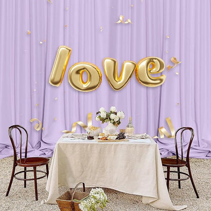 Purple Backdrop for Parties Wedding Lavender Backdrop Curtains Rod Pocket - Image 4