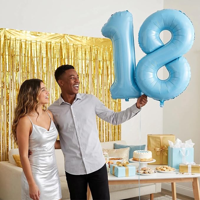 Number 18 Balloon Foil Mylar Balloons - Image 2
