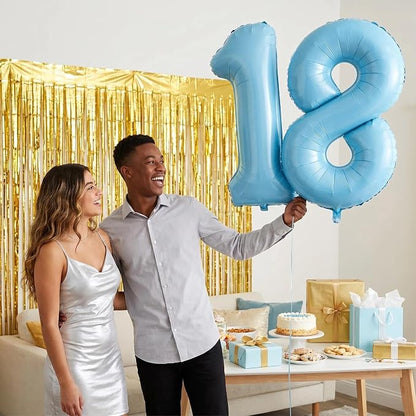 Number 18 Balloon Foil Mylar Balloons - Image 2