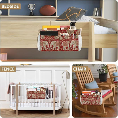 Bedside Caddy Hanging Bunk Bed Caddy Bed Organizer Hanging Pocket - Image 8