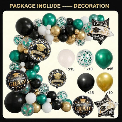 Black and Green Graduation Decorations Class of 2026 - Image 5