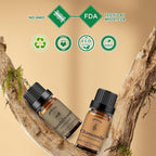 yethious Chamomile Sandalwood Essential Oil 100% Pure Organic Chamomile Essential Oil Set for Diffuser Aromatherapy Candle - 2 Pack 10ML